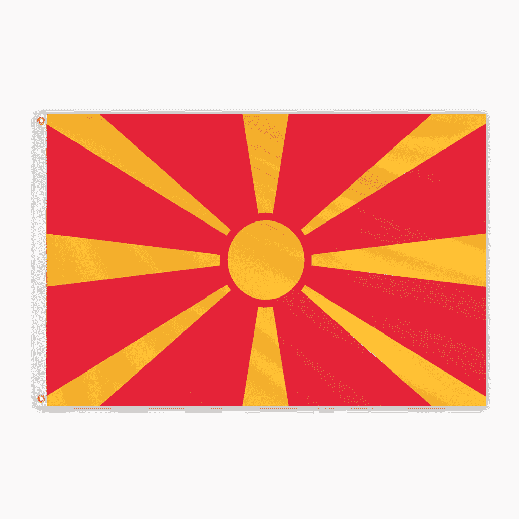 Republic of North Macedonia flag