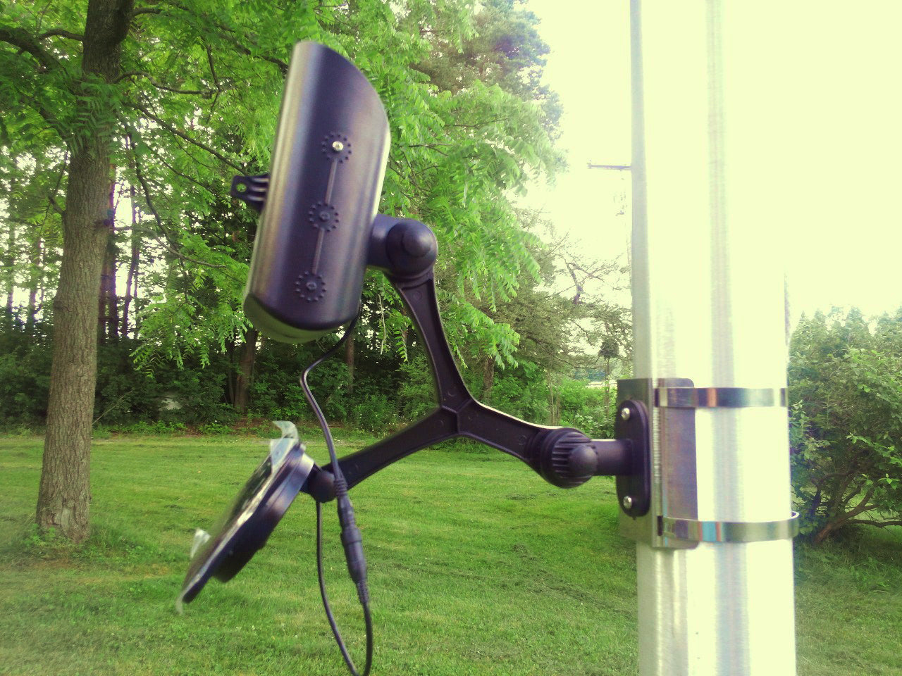 Entry Level Commercial Solar Flagpole Light 4LED