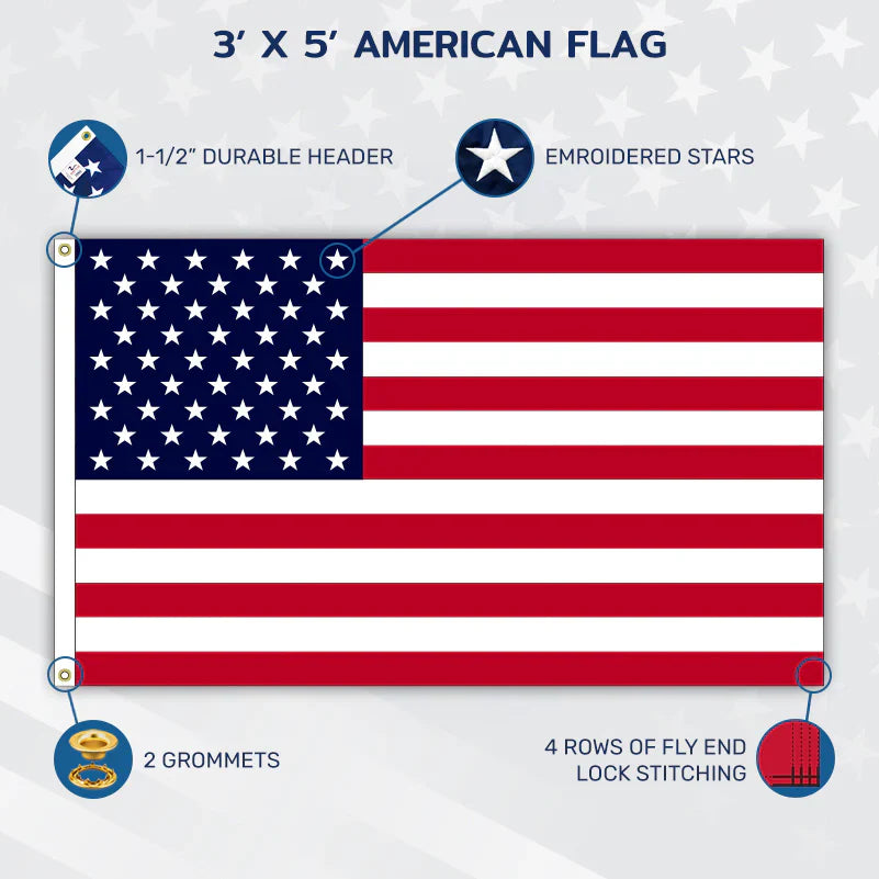 U.S. Outdoor Flag - Endura-Nylon