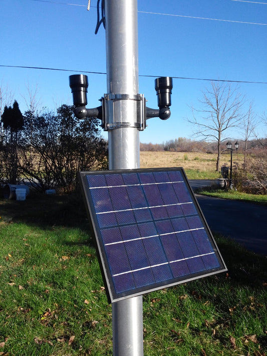 High End Cree Bullhorn Solar Lighting Kit - Flexible