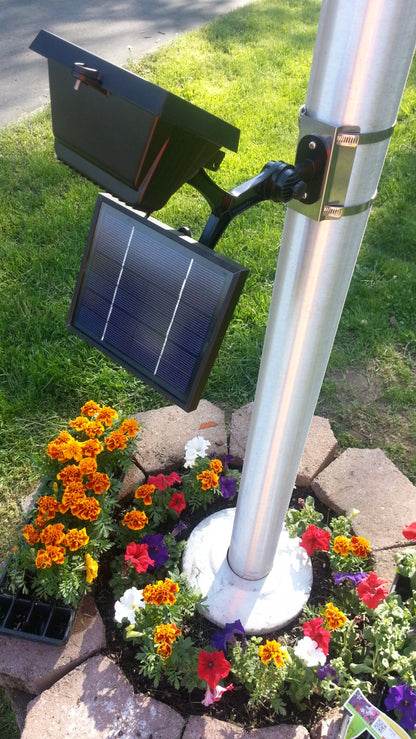 Commercial LED Flagpole Solar Light - 8