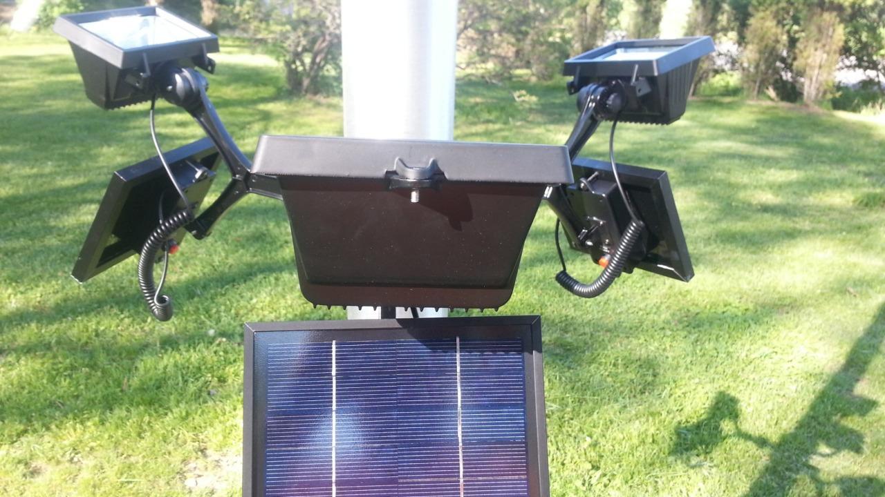 Extreme Commercial Solar Flagpole Light - 8 (3 units)