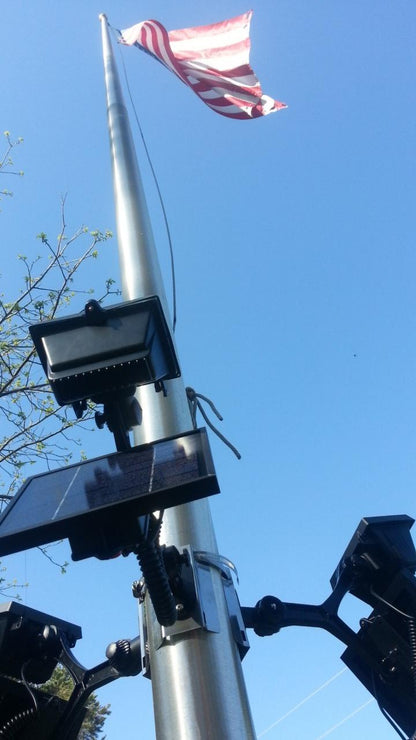Extreme Commercial Solar Flagpole Light - 8 (3 units)