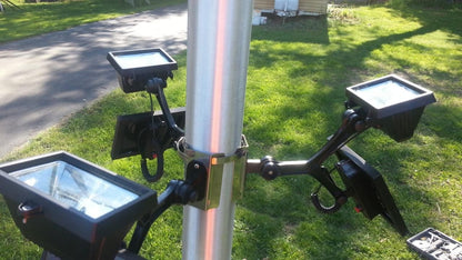 Extreme Commercial Solar Flagpole Light - 8 (3 units)
