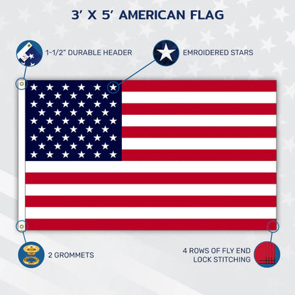 U.S. Outdoor Flag - Poly-Max