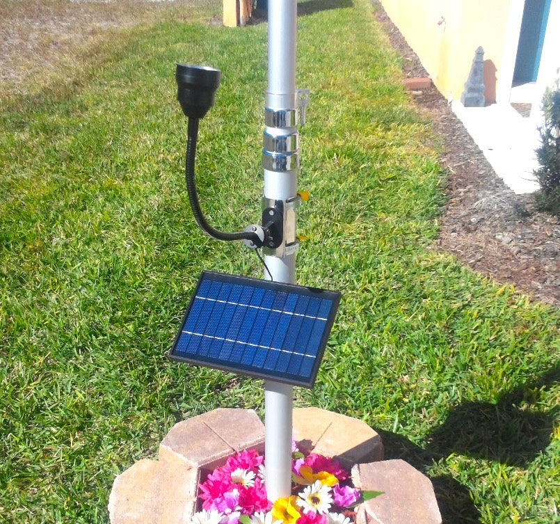 Commercial Solar Flagpole Light Ultra Series Cree - Flex