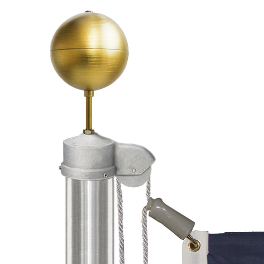 25 ft Aluminum Flagpole, External Stationary