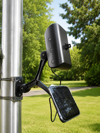 Entry Level Commercial Solar Flagpole Light 4LED